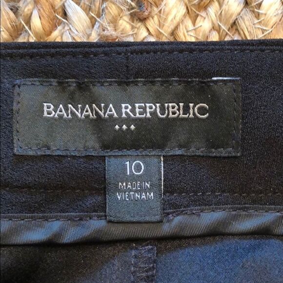 EUC Banana Republic Crepe Wide Leg Pants Black 10 - Picture 6 of 8